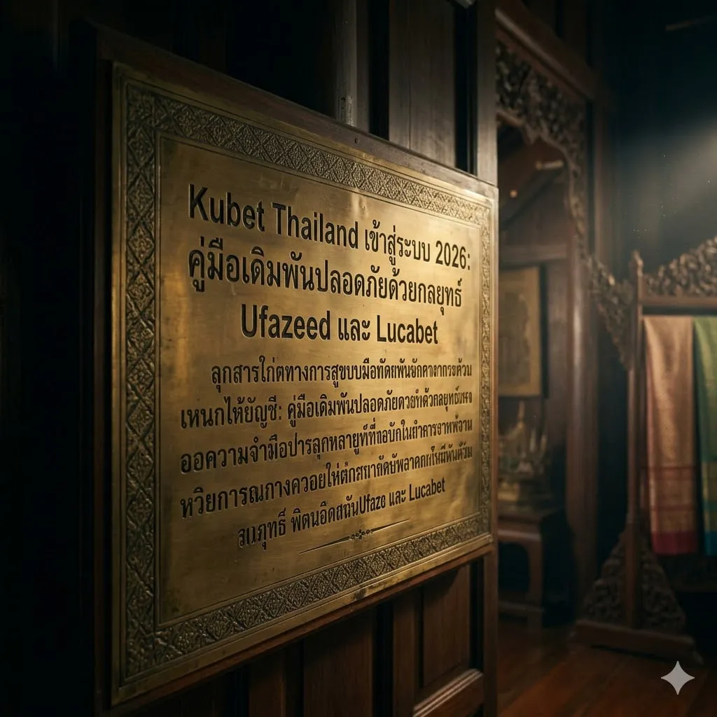 Kubet Thailand เข้าสู่ระบบ 2026: คู่มือเดิมพันปลอดภัยด้วยกลยุทธ์ Ufazeed และ Lucabet