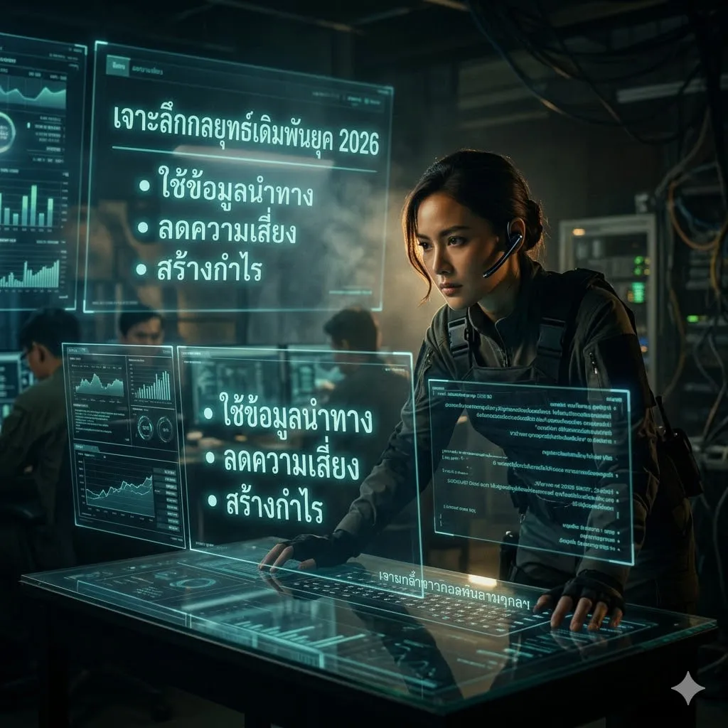 เจาะลึกกลยุทธ์เดิมพันยุค 2026: ใช้ข้อมูลนำทาง ลดความเสี่ยง สร้างกำไร